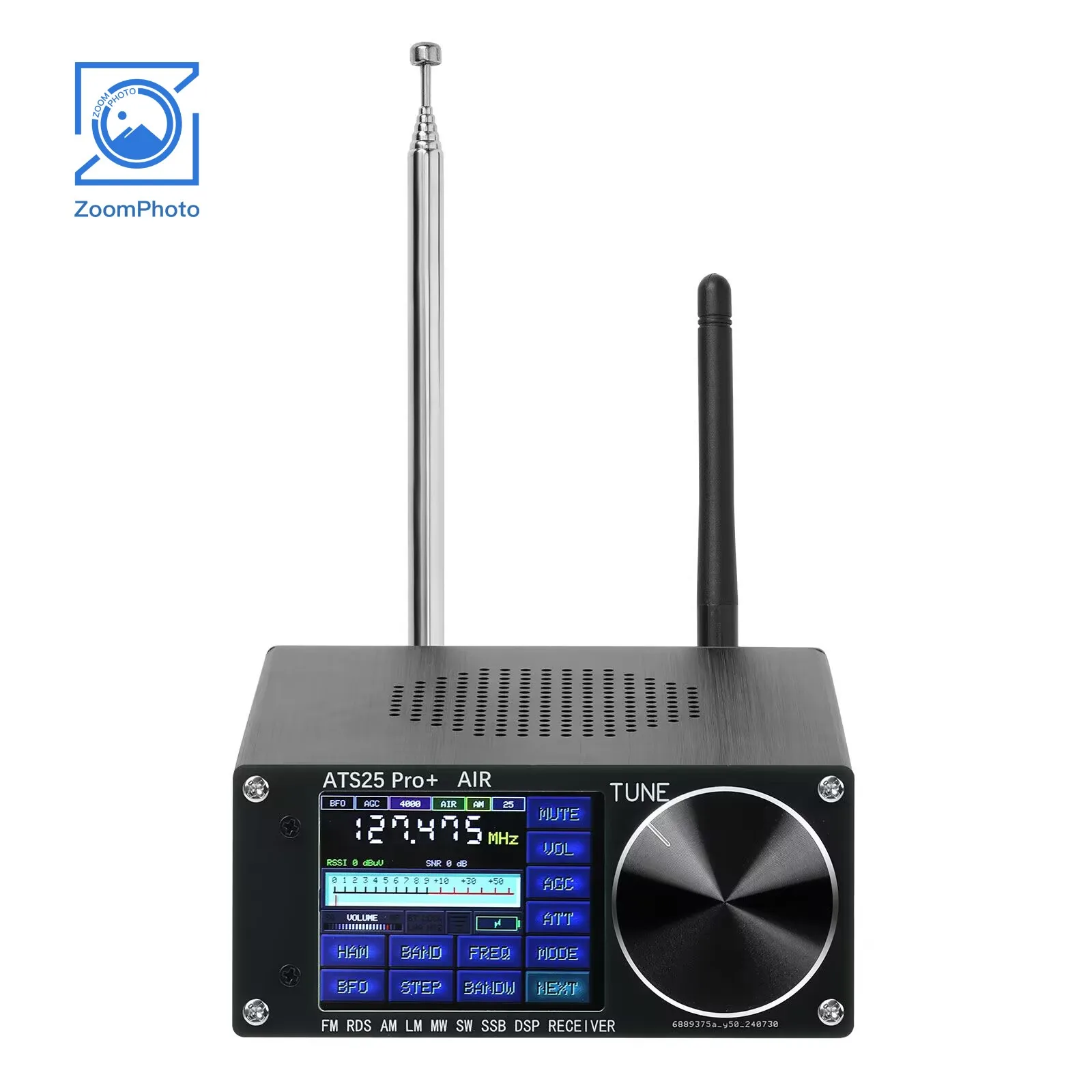 HAMGEEK ATS25 Pro+ FM SW SSB MW LW AIR SDR Ricevitore Ricevitore banda aeronautica Supporta Bluetooth Wifi