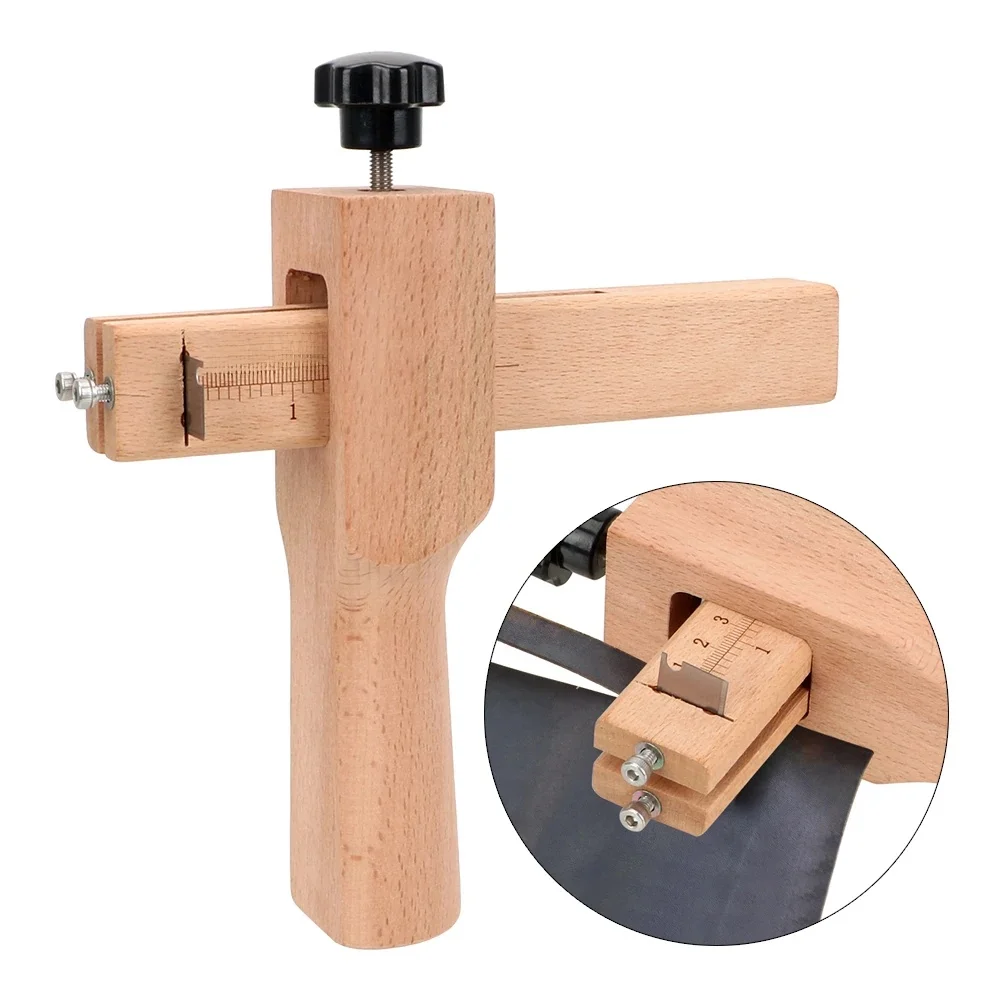 Leather Tools Leather Craft Strip Belt Maker Leather Strap Cutter met 5-delige messen en inbussleutel Handsnijgereedschap - afbeelding 2