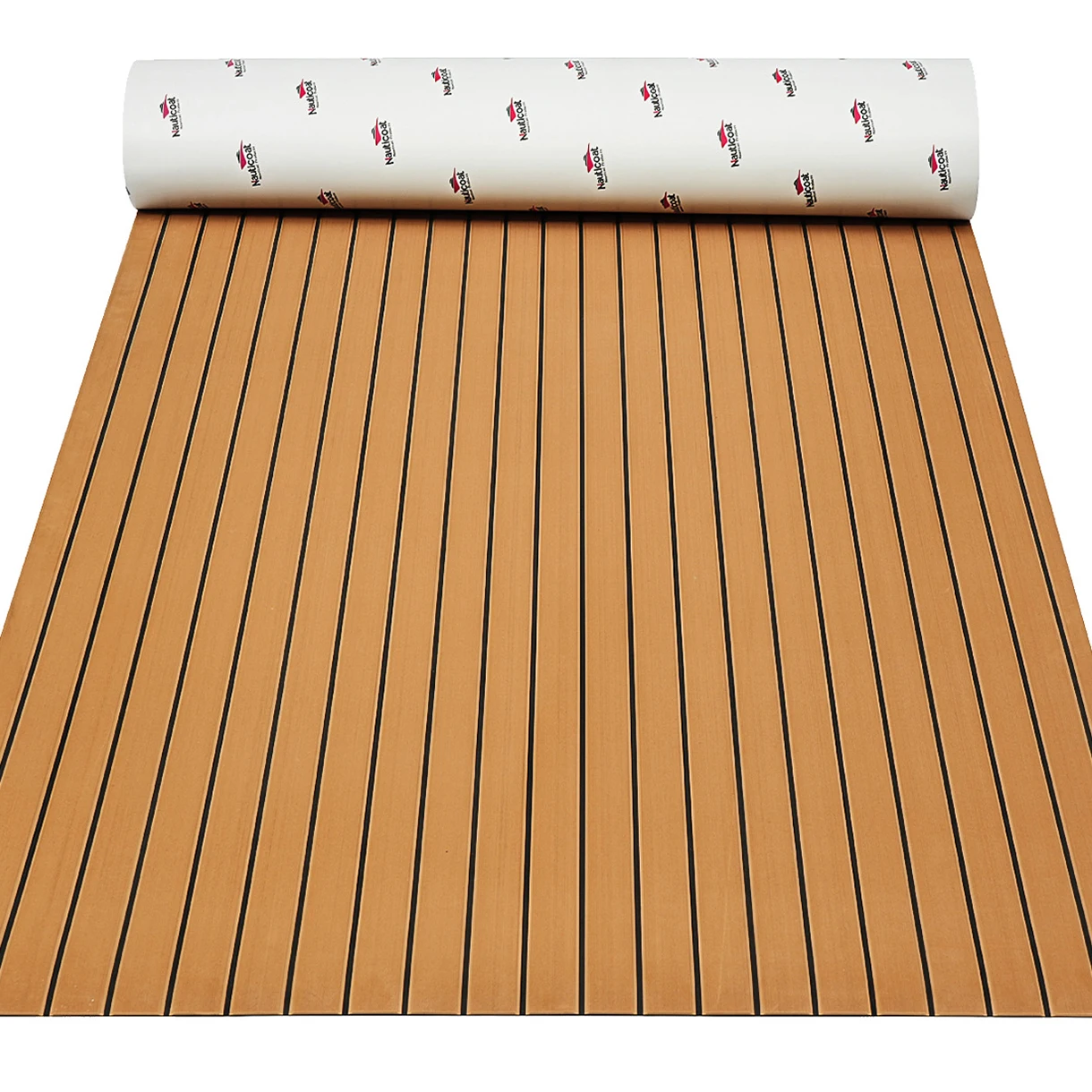 

NAUTICOAT EVA Foam Marine Flooring Faux Teak 92.5"x43.3" Non Slip Boat Decking For Fishing Flats Houseboat PWC Mat Self-Adhesive