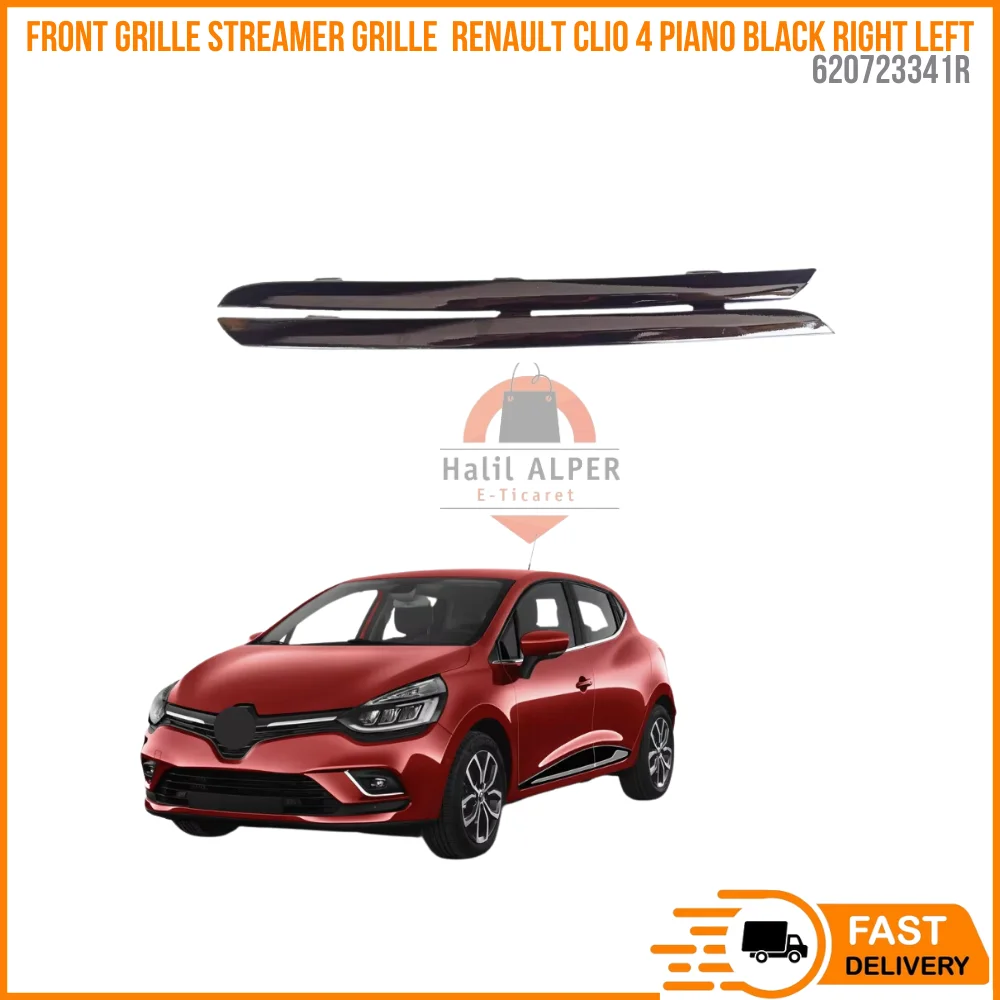 For Front Grille Streamer Grille Renault Clio 4 Piano Black Right Left Set Oem 620723341R Fast Shipment From Warehouse