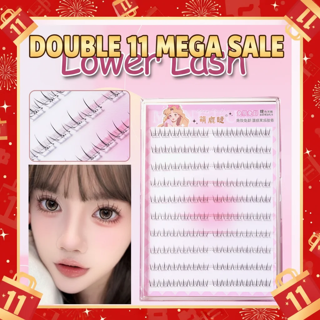 Lower Eyelash Glue Free Segmented Natural Clusters Thin Band Fairy Eyelashes Extension Eye makeup Tool For Women