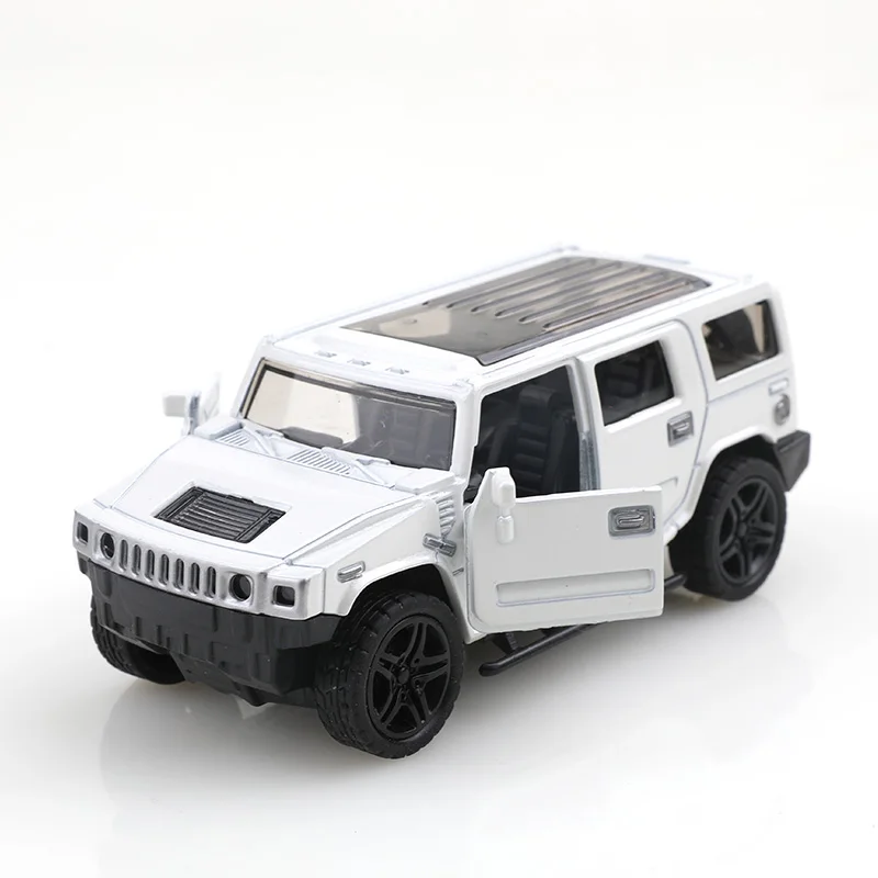 (bagged)1:38 Benz JEEP Hummer, Alloy Model Car, Simulated off-road vehicle, children's alloy car, boy's toy model, car ornaments