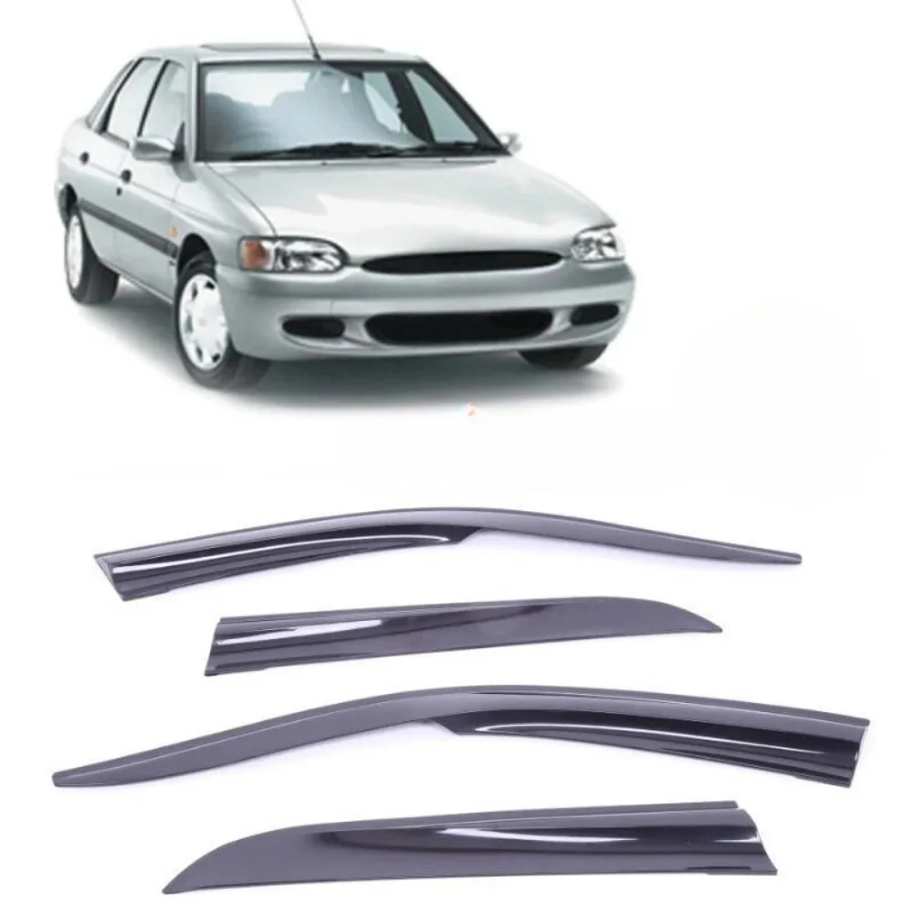 Car window accessories for Ford Escort 1993-2000 Sport Style window deflector rain cover visor awnings Exterior Accessory Tuning