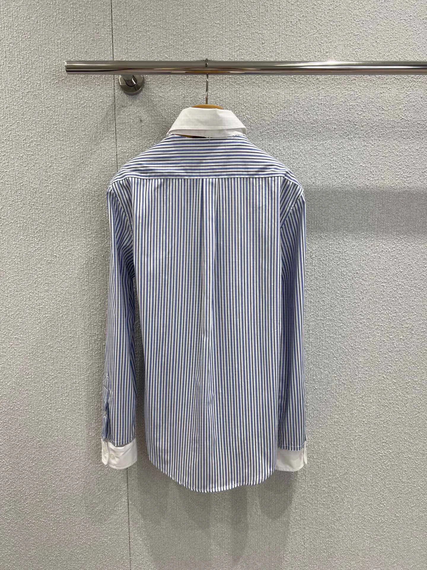 

2025 Early Autumn New Stripesd Poplin Texture Long-Sleeved Shirt