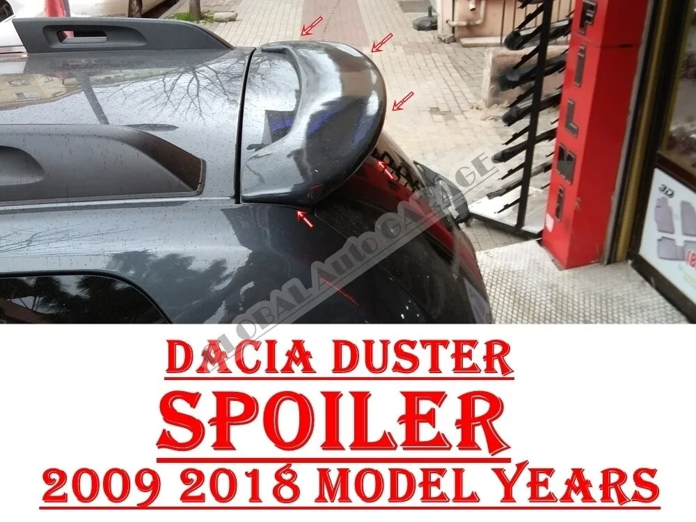Pour Dacia Duster Spoiler 2009 2010 2011 2012 2013 2014 2015 2016 2017 accessoire Auto becquets universels antenne de voiture pour voiture boue