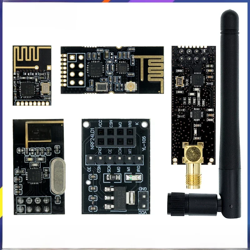 NRF24L01 + 2.4G module de transmission de données sans fil 2.4GHz NRF24L01 version de mise à niveau NRF24L01 + PA + LNA 1000 mètres GT24 pour Arduino
