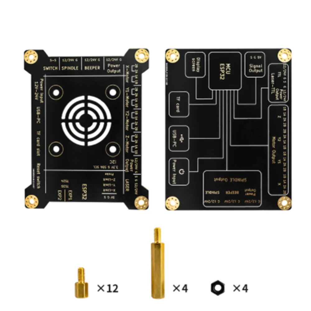 Grbl 32 бит ЧПУ щит управления ler ESP32 WIFI MKS DLC32 V2.1 автономная плата управления TS24 сенсорный экран для ЧПУ гравировального станка