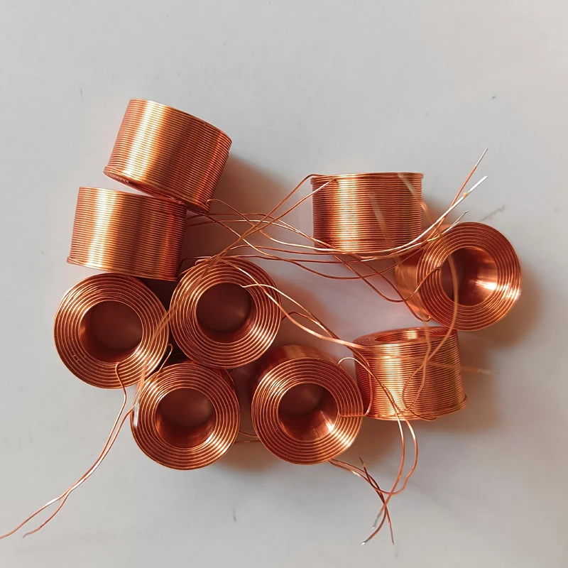 10PCS Hollow Self-adhesive Coil Experimental Coil Electromagnetic Induction Coil of Solenoid Valve Coil of Electric Toy