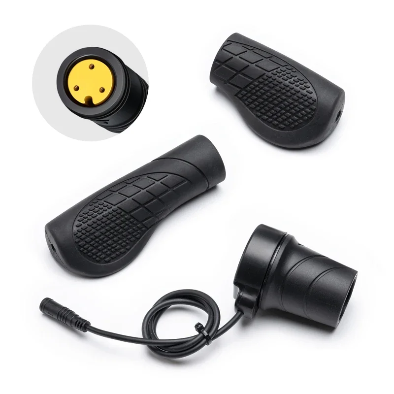 AliExpress Twist Throttle Speed Throttle Grip for Bafang 3 Pin BBS01B BBS02B BBSHD Mid Drive Motor Conversion Kits E-Bike Throttle Wit