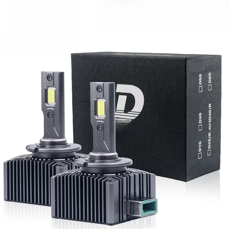 Żarówki LED do reflektorów samochodowych serii D D1S HID D2S D3S D4S D5S D8S Turbo Lights 30000LM 6000K Lampa samochodowa CANbus Bez błędów Plug&Play — 2