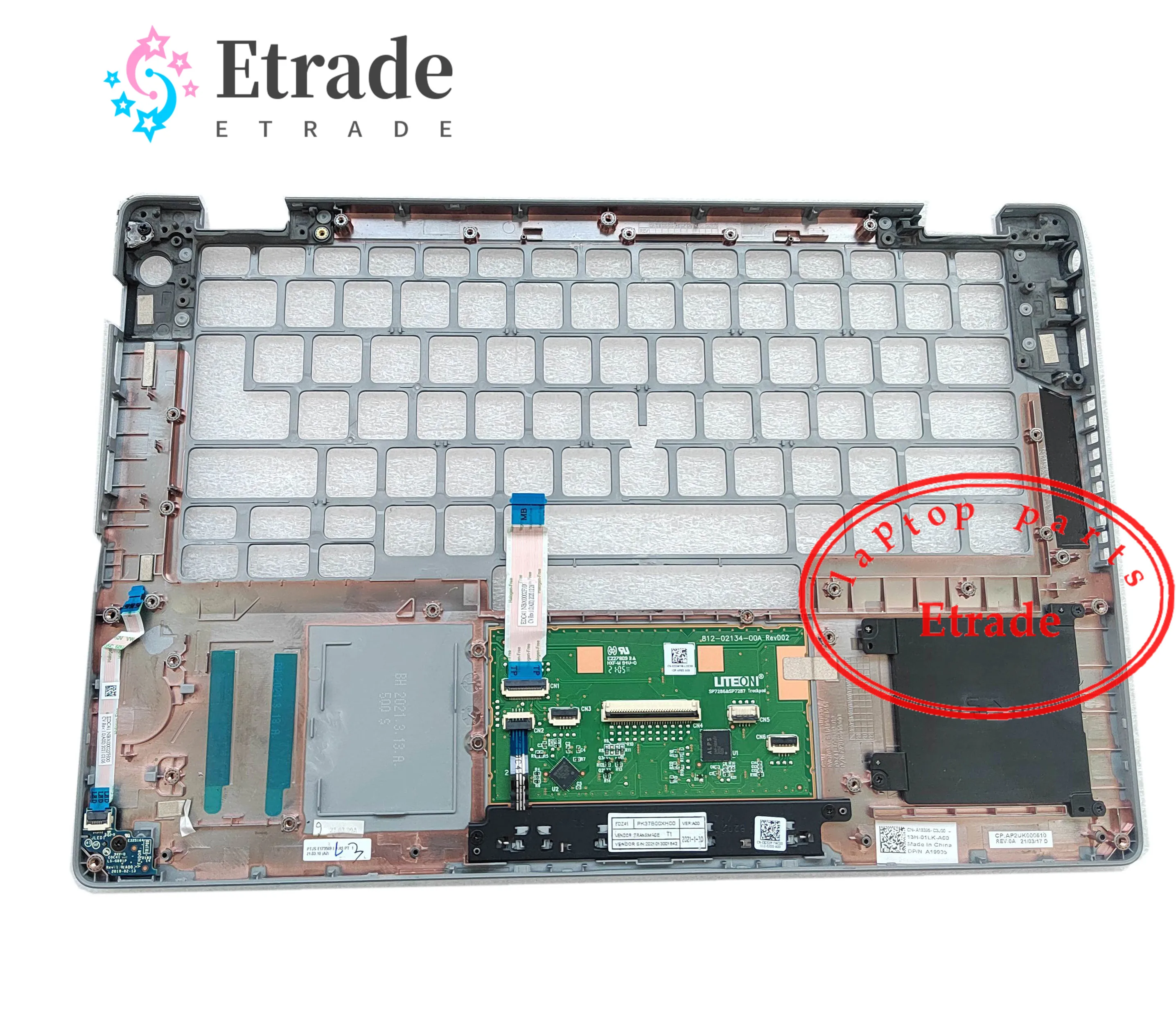 Imagem -02 - Original para Dell Latitude 5410 E5410 Palmrest Touchpad Capa Superior A19995 Novo