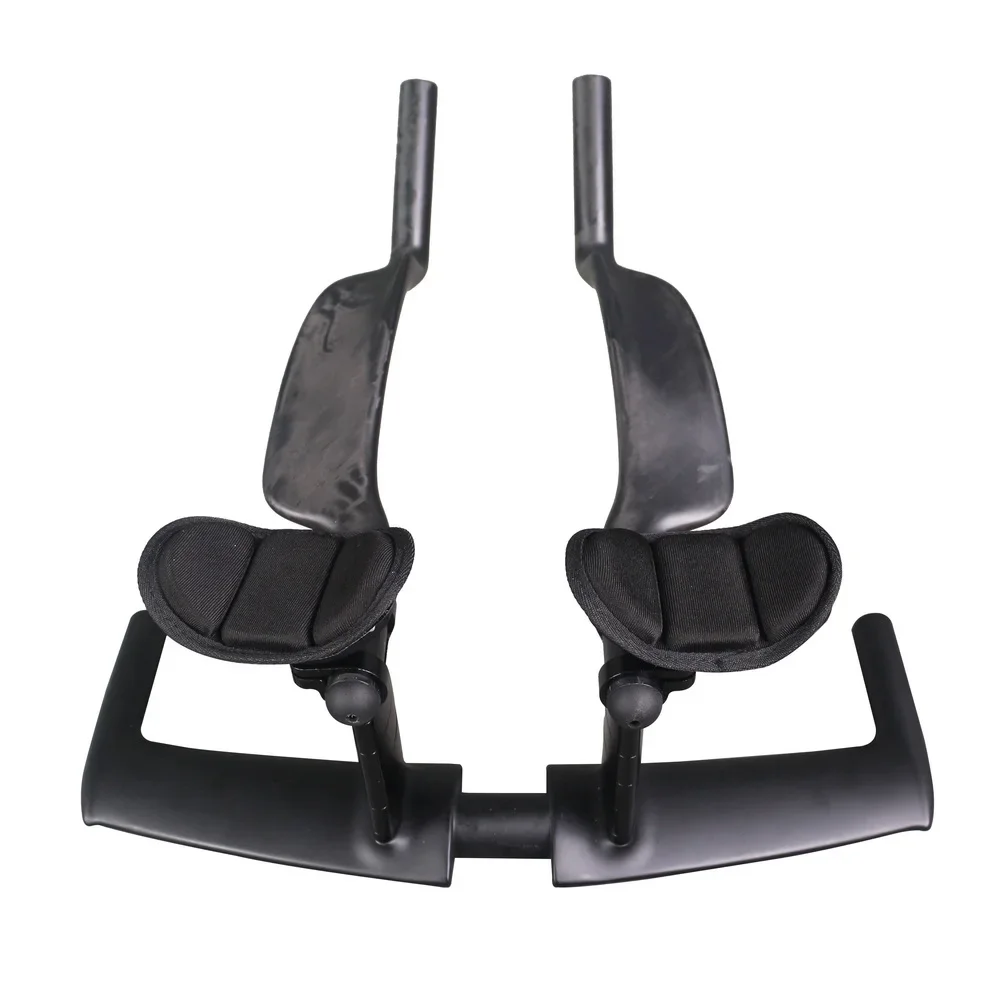 AliExpress NONE Full Carbon Fiber Time Trial Bike Handlebar HB088 0 Degree 15 Degree Rest Bar With Extender