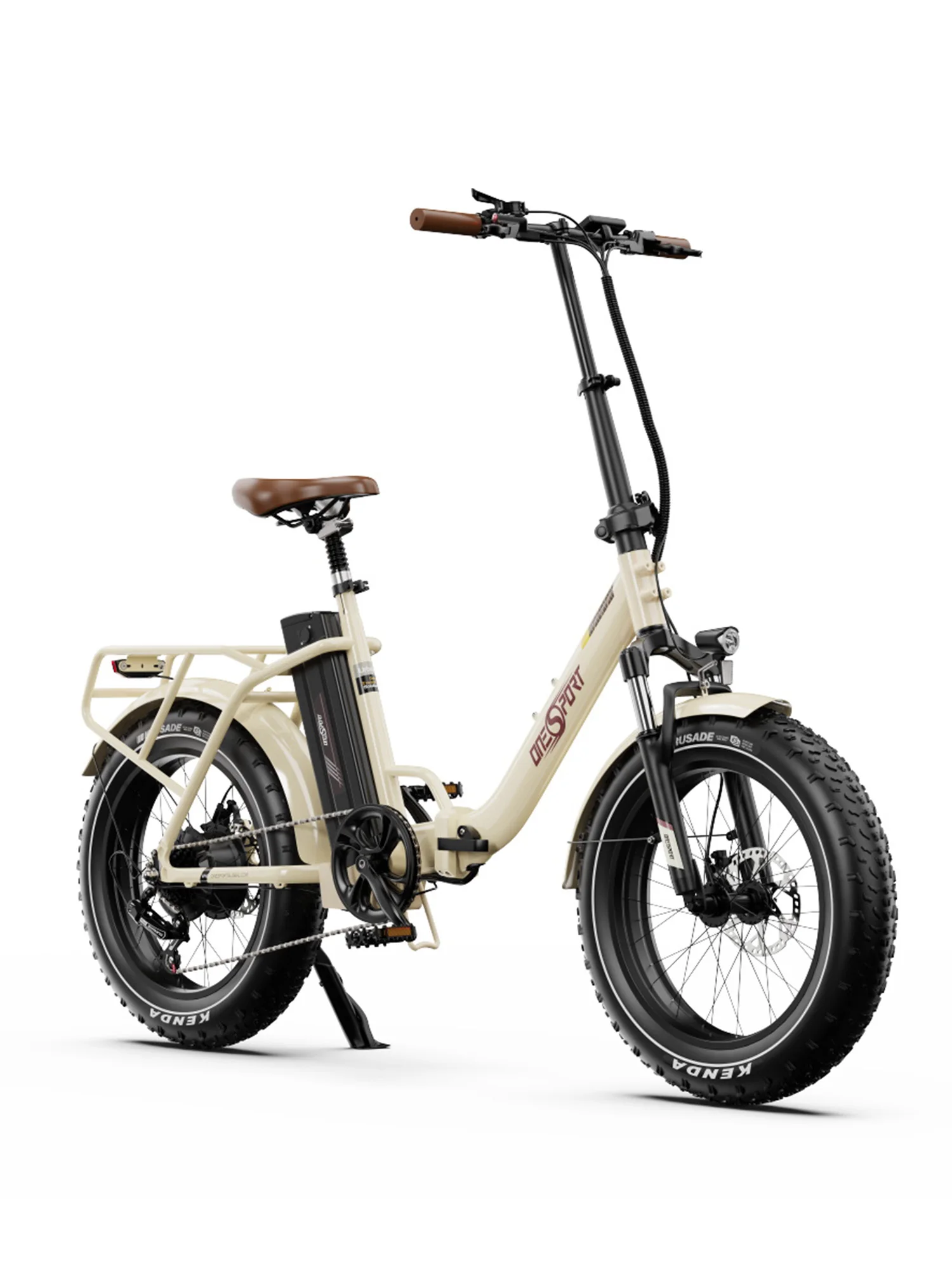 Onesport OT16 Max 20 Zoll Fatbike City E-Bike 48V500W Leistungsstarker Bürstenloser Motor 18Ah Lithium-Akku Elektrofahrrad Hydraulische Bremse Elektrofahrrad