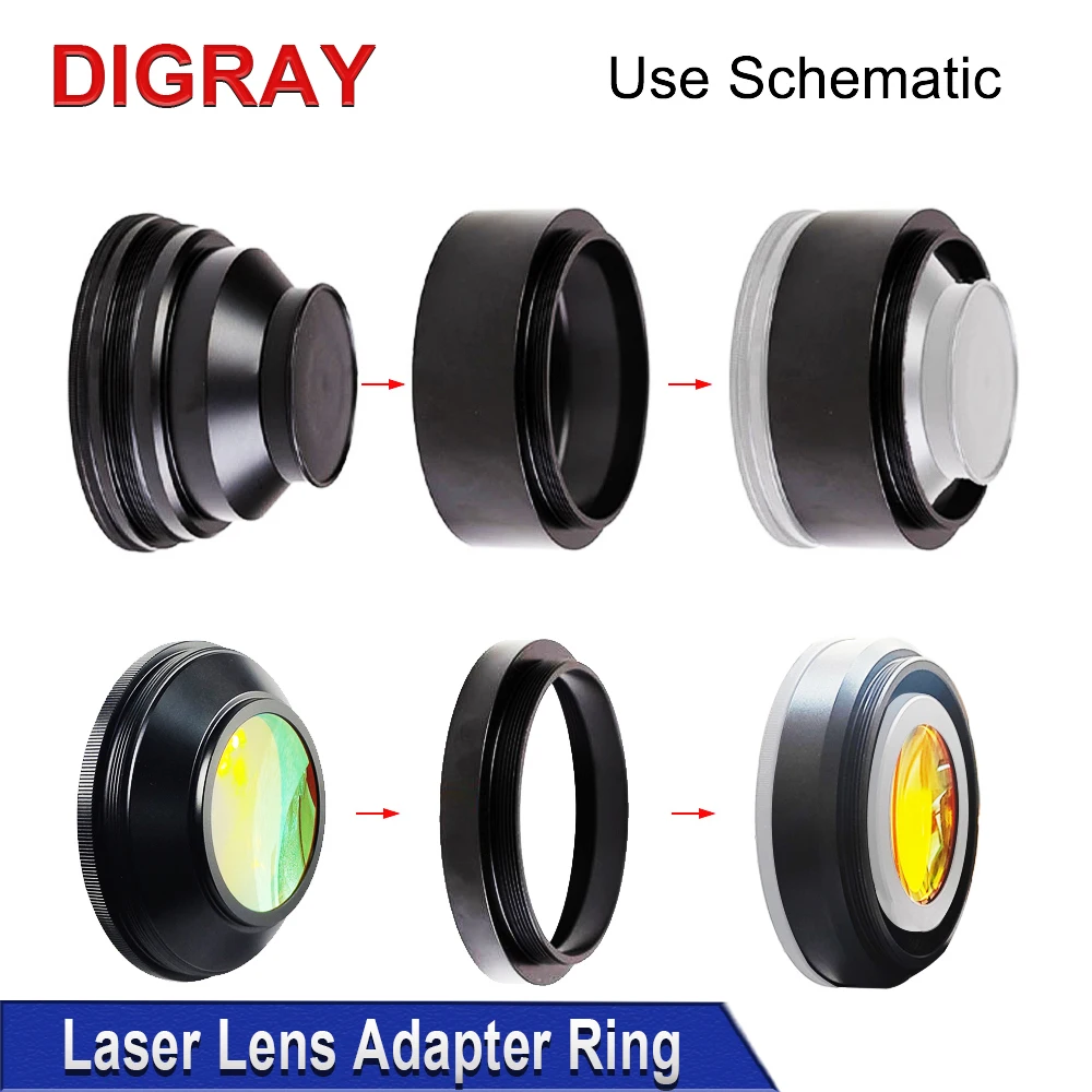 Imagem -03 - Diy Scan Lens Anel Adaptador Mudança para M85 Estender 15 mm 18 mm 28 mm 32 mm para Máquina de Marcação a Laser M79 e M67