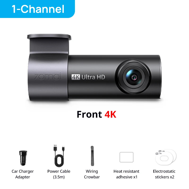 70mai M310 Plus 4K Видеорегистратор с Поддержкой Голосового Управления — фото товара