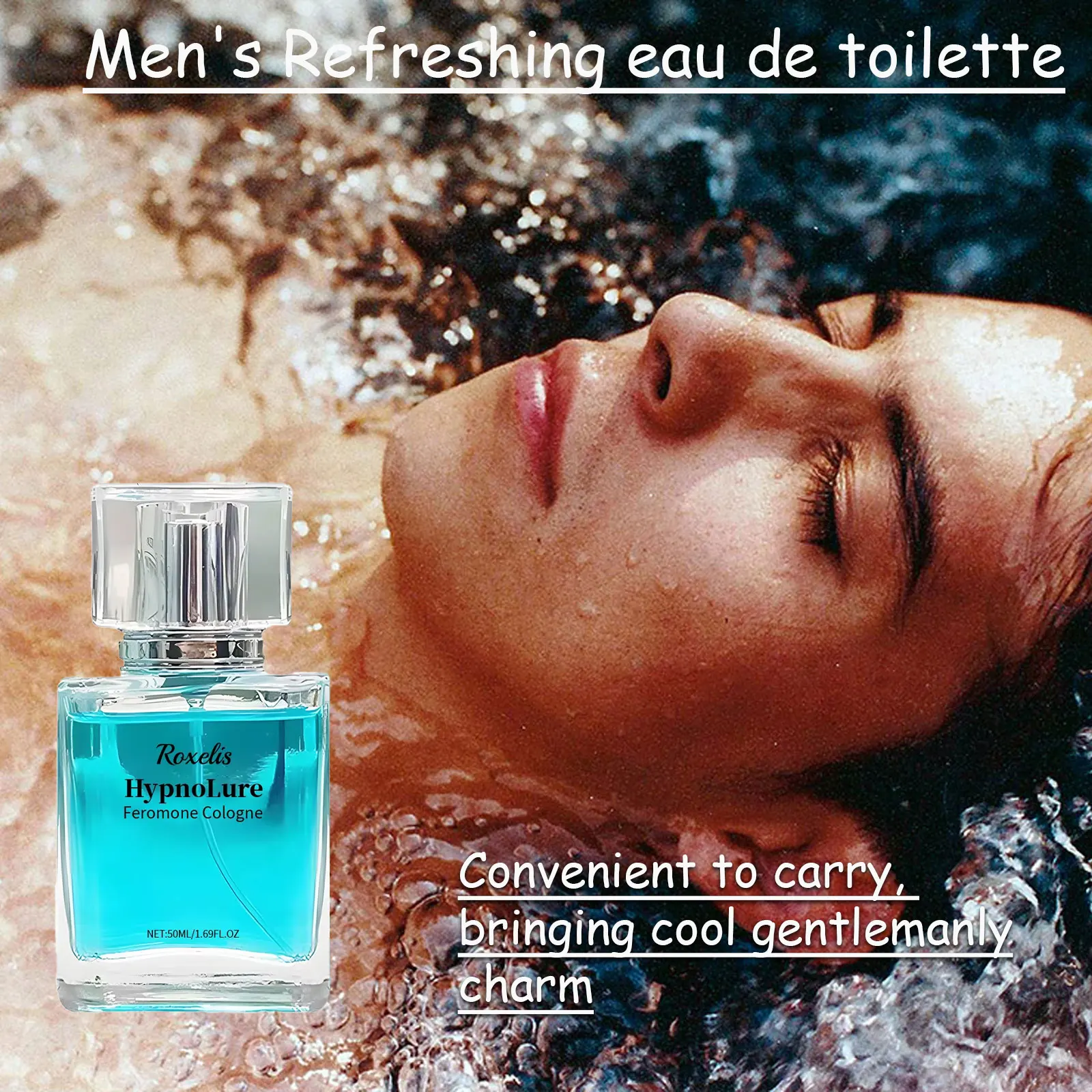 

Парфюм-спрей Roxelis 50 мл для мужчин: натуральный свежий аромат, стойкий, с феромонами, для привлечения внимания и флирта