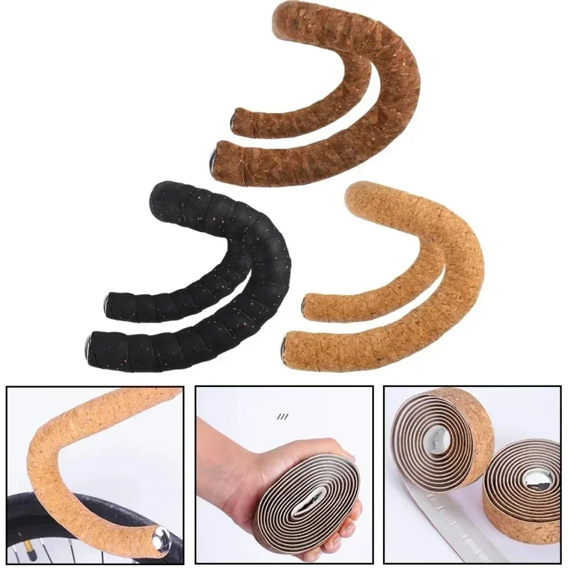 AliExpress Bicycle Handlebar Tape EVA Road Bike Shock Handle Bar Tape Straps Sawdust Grain Soft Anti-Vibration Wrap Tape Bar Bar tapes