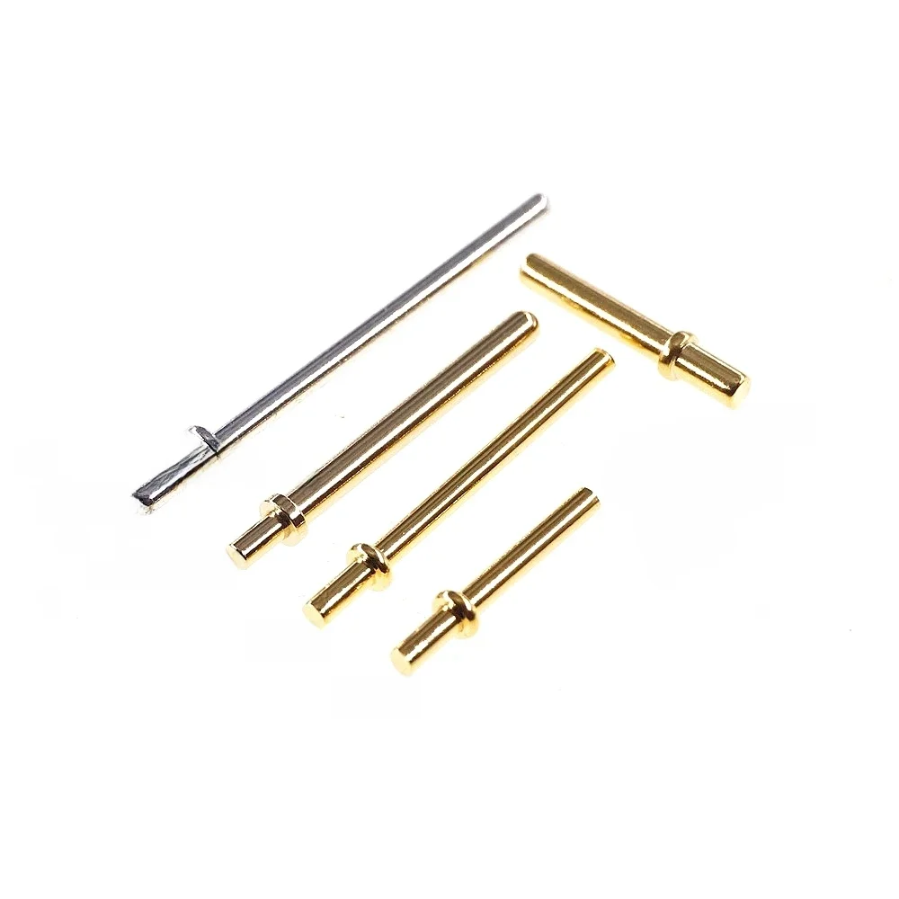 100 szt. 9,5 14,5 15 MM Obwód drukowany Męskie kołki PCB Końcówka dociskowa 1 1,3 2 MM Średnica Pojedynczy mosiądz Pozłacany 1u Złącze cynowe — zdjęcie 2