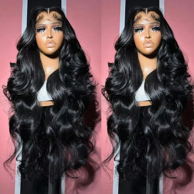 40 بوصة 13x6 الجسم موجة الدانتيل الجبهة الباروكات شعر الإنسان 200% الكثافة HD الدانتيل الجبهة الباروكات شعر الإنسان قبل قطعها شفافة للنساء