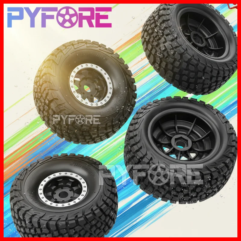 

4Pcs 1/7 Short Course Truck Terrain Tires W208 137.5x55mm with 17mm Hex Hub ARRMA Mojave FSR Rc off-Road Car