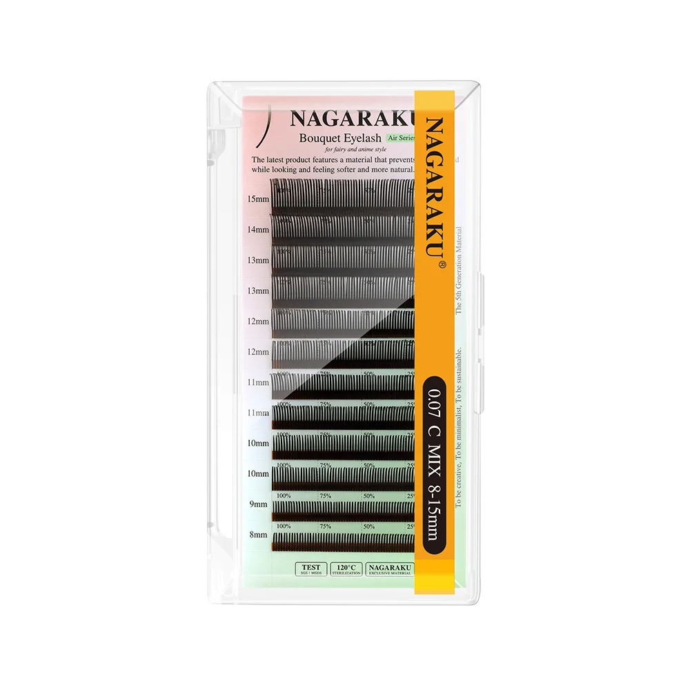 NAGARAKU 5D Flower Volume Spike Wimpern Soft Natural Russia Style Anime Flora Mascara Effect