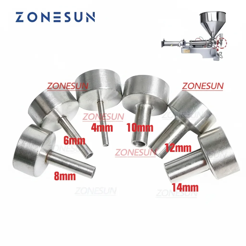 ZONESUN G1 충전기 노즐 4mm–14mm 다양한 크기 액체 및 페이스트 디스펜싱용