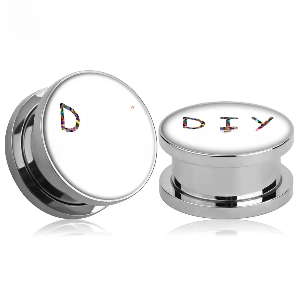 KUBOOZ niestandardowe wskaźniki uszu ze stali nierdzewnej zatyczki do piercingu tunele biżuteria do ciała sprzedaż w parach 6mm do 25mm prezent — zdjęcie 2