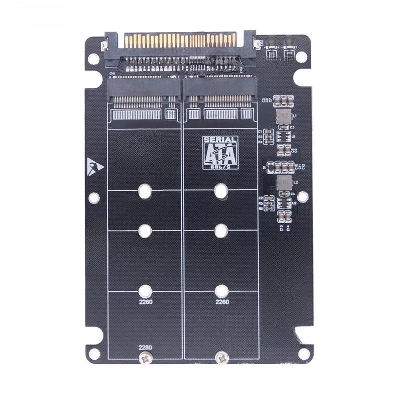 Adaptateur SSD M.2 SSD vers U.2 Adaptateur M2 SATA NVMe Clé B/M NGFF SSD vers PCI-e U2 Adaptateur de conversion SFF-8639 PCIe M2 pour ordinateur PC