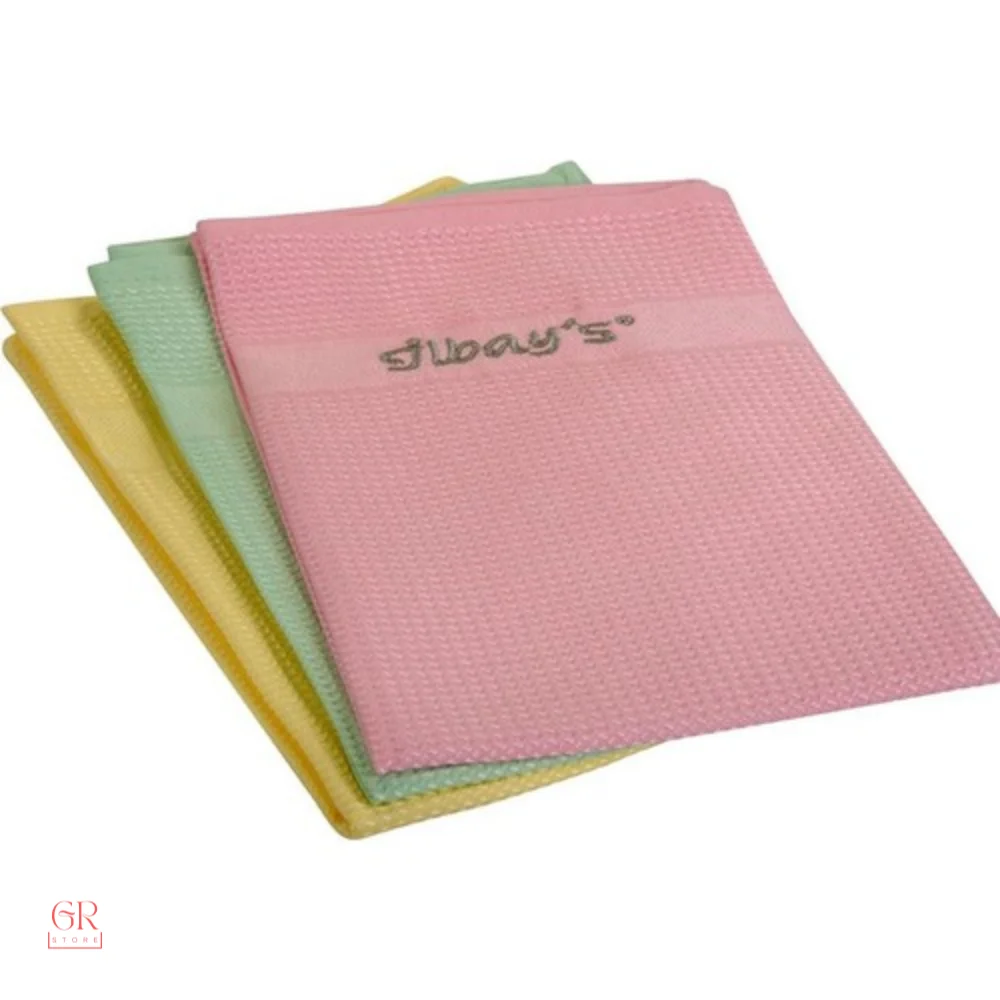 İlbay's 3 Pieces 42x68 cm Kitchen Microfiber Cleaning Cloth Car Cleaning Drying House Cleaning Cloth Super Cleaning Scratch-pro