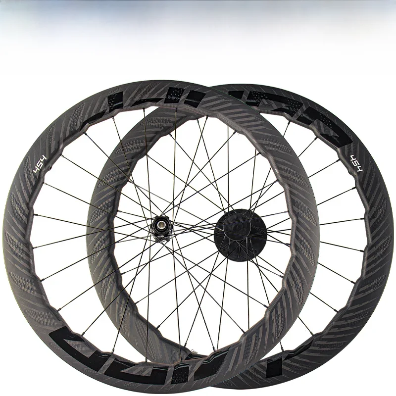 AliExpress Jimaiteam Carbon Fiber Wheel Group, Bicycle Road Wheel Group, 454 Wheel Group, Wave Ring, Disc Brake, 50 Carbon Knife, T800
