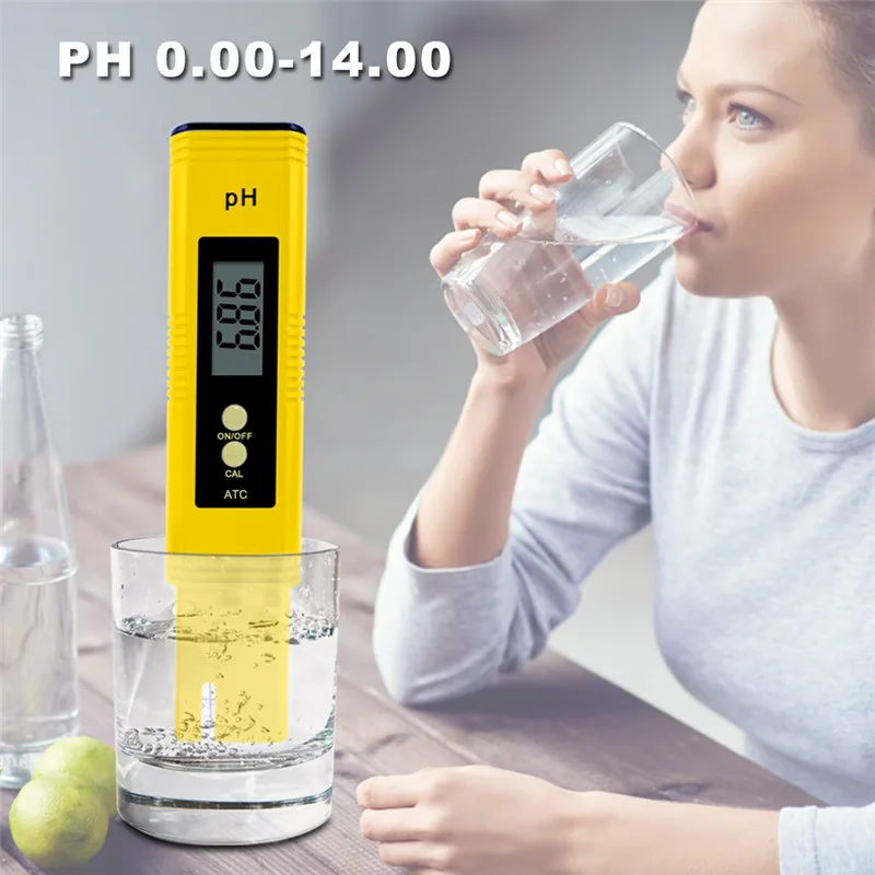 Yieryi New Come Portable PH Meter 0-16.00 PH 3 PH Buffer Power Pen Test Aquarium Pool Water Wine Urine Arrive With Plastic Case