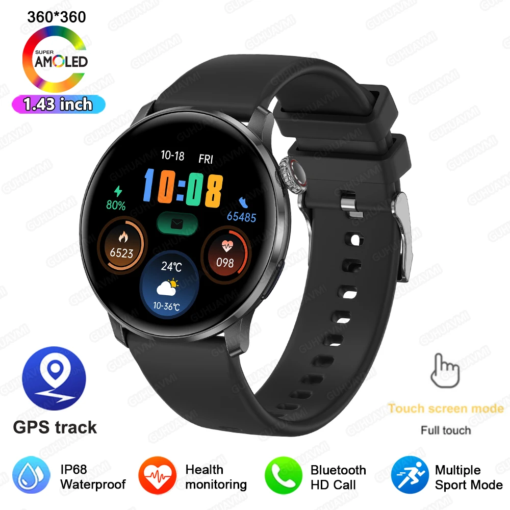 2026 Nieuwe Smartwatch Dames 1.43" Ultradun AMOLED HD Scherm Sport Fitness Armband Aangepaste Wijzerplaat Spraakoproep Dames Smartwatch