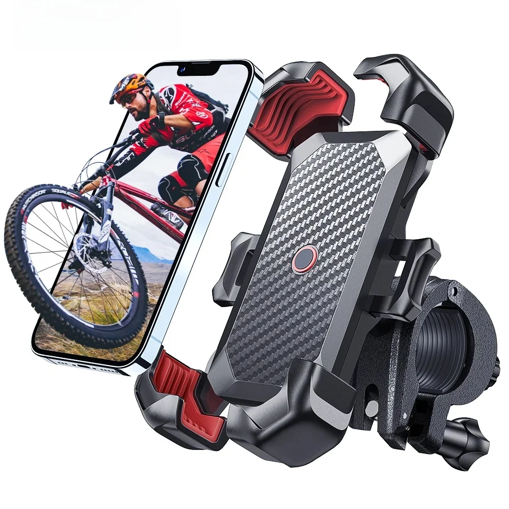 Joyroom Universal Fahrrad-Handyhalter 360° °   View Fahrrad-Telefonhalter für 4,7–7 Zoll Handy-Ständer, stoßfeste Halterung, GPS-Clip