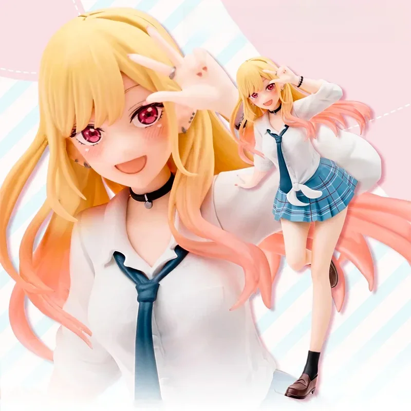 My Dress Up Darling MARIN KITAKAWA Uniform Anime Figur Spielzeug 18 cm PVC Modell Sammler Geburtstag Geschenk