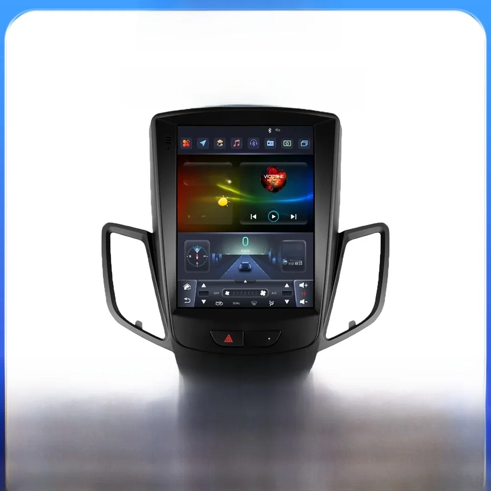 Android Autoradio Voor Ford Fiesta 2009 - 2017 Autoradio Multimedia Video Gps Carplay 9.7 ''Touch Verticale Scherm Speler 7862 - afbeelding 2