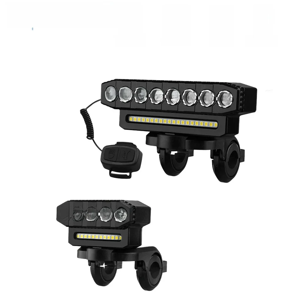 AliExpress cycle zone USB Rechargeable Bike Front Light 120dB Cycling Bike Horn Waterproof 6 Lighting Modes Bicycle Bell Front Light Easy to Install