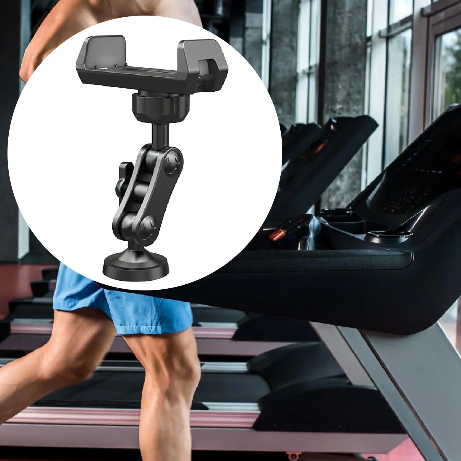 

Gym Magnetic Phone Holder Compact 360 Adjustable for Kitchen Office Workshop Portable Gym Magnetic Phone Holder 360 Rotatable