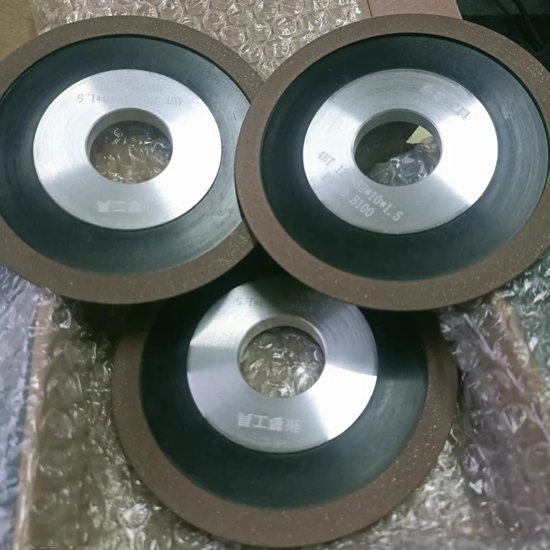 Einseitig abgeschrägtes Diamantschleifrad für Hartmetall-Sägeblätter, Fräser, Drehwerkzeuge, Bohrer, Konzentration 125*32*10*1,5 – Detail 7