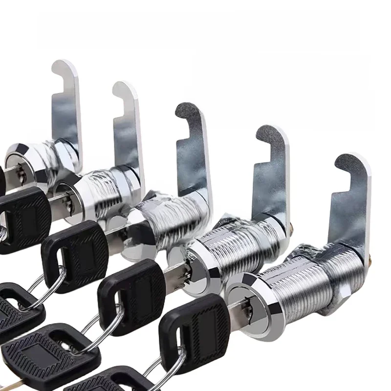 5/20/100Sets Veiligheidsslot Metalen Cilinder Kast Locker Cam Lock Met Sleutels Beveiliging Mailbox Lock lade 16 MM/20 MM/25 MM/30 MM - afbeelding 2