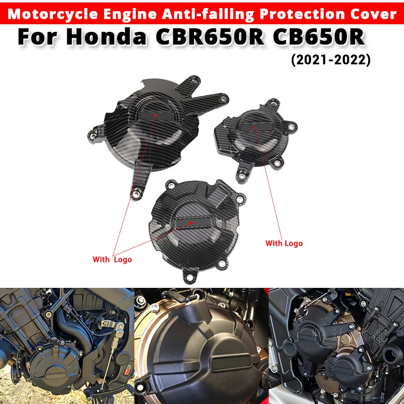 For Honda CBR650R CB650R 2021-2022 Motorcycle Engine Anti-falling Protection Cover slip on Honda CBR650R CB650R