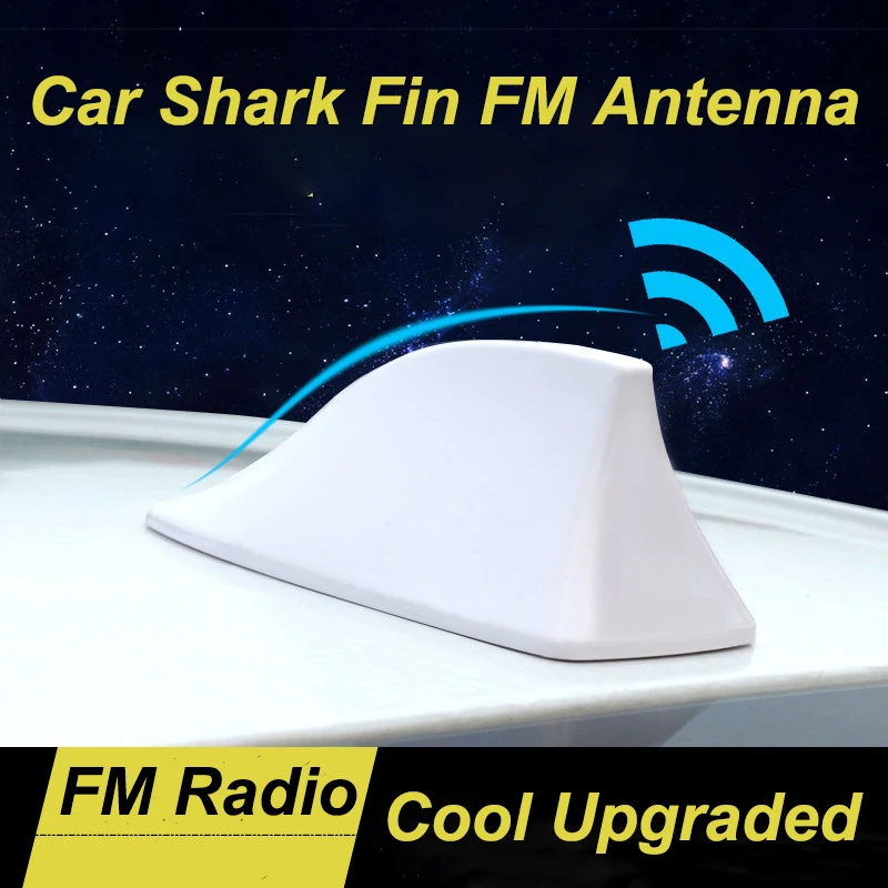 Car Shark Fin Antenna Radio FM Antenna Signal Aerials Replacement Auto Styling Roof Signal Aerial Decoration Radio Shark Fin