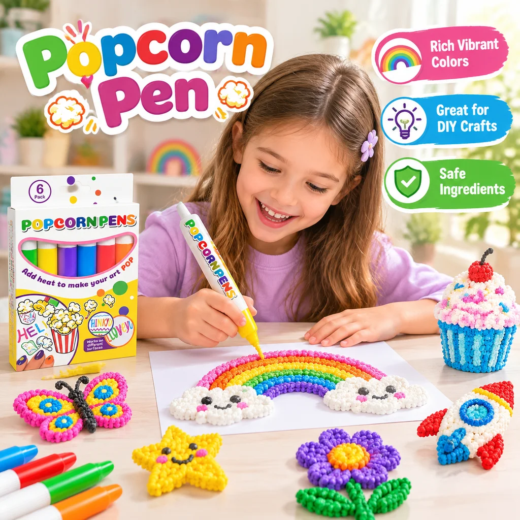Copic Marker Sketch - 6 Kleuren Magic Popcorn Pennen, Warmtegeactiveerde