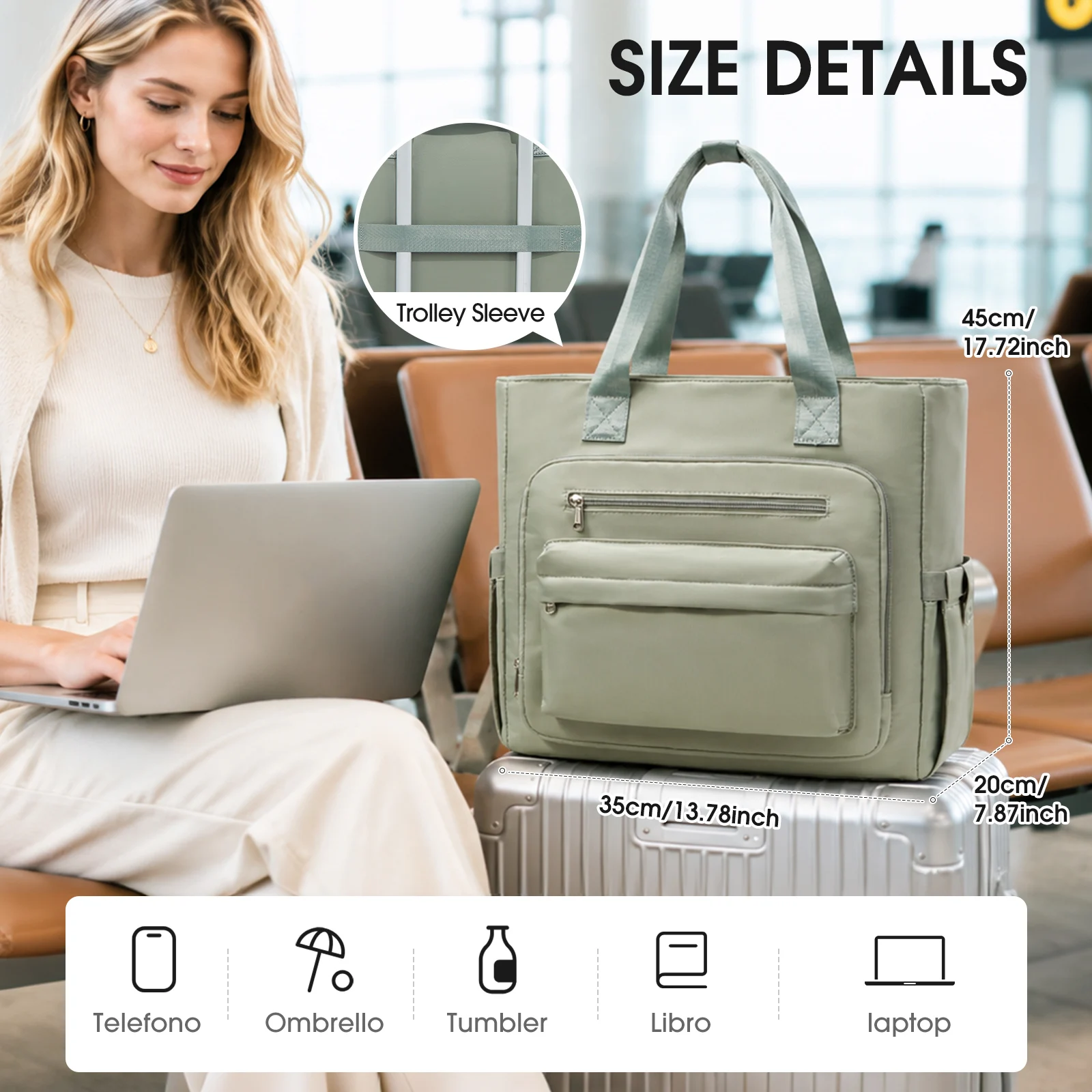 Laptop Tote Bag Briefcase Computer Women Teacher Bag Work Bag with Insulated Pocket for College Nurse Teacher Shopper Office