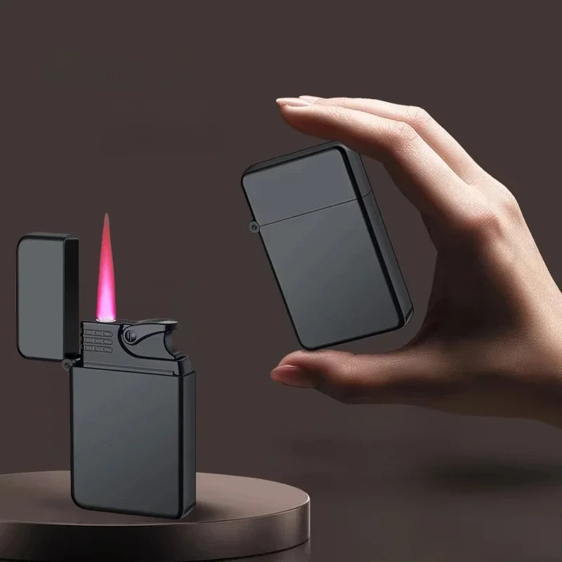 Briquet en métal étanche coupe-vent galvanisé Dragon motif en relief feu rouge Direct allume-cigare hommes accessoires de fumée