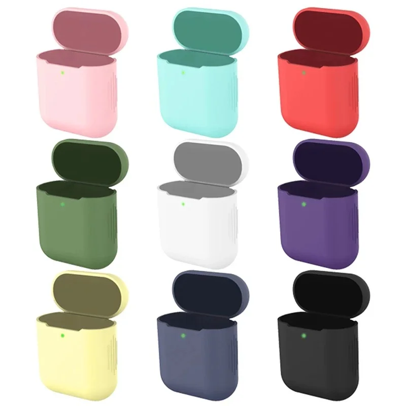 Étui AirPods 1/2 en silicone, accessoires pour écouteurs sans fil Bluetooth