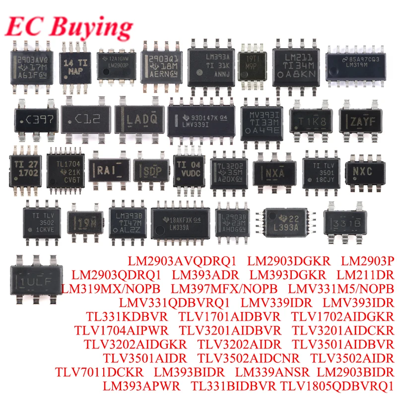 1-10pcs LM2903AVQDRQ1 LM2903DGKR LM2903P LM2903QDRQ1 LM393ADR LM393DGKR LM211DR LM319MX/NOPB LM397MFX/NOPB LMV331M5/NOPB Chip IC