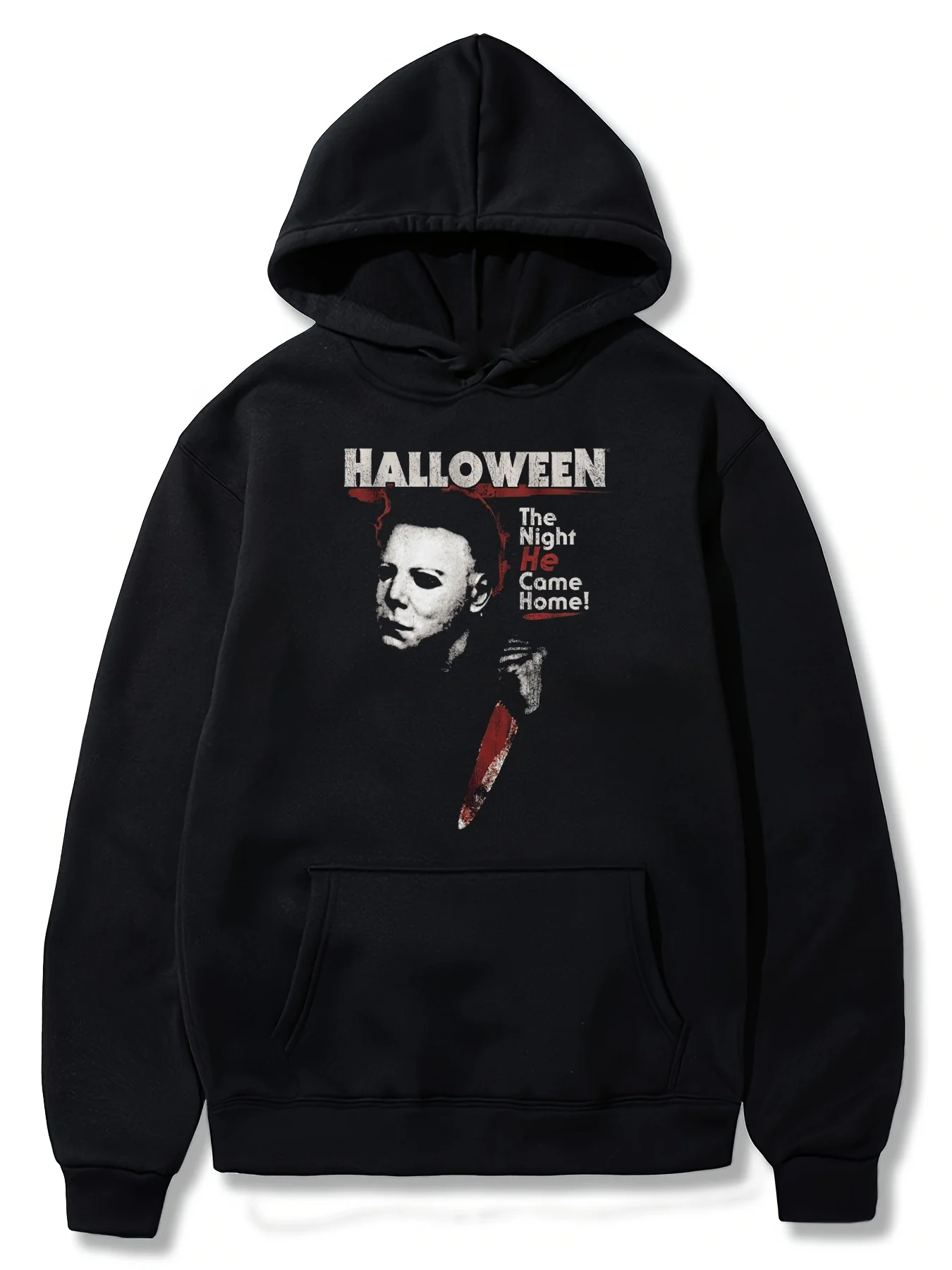 New Halloween Men's Streetwear, Michael Myers Printed Fashionable Cotton Soft Athletic Hoodie