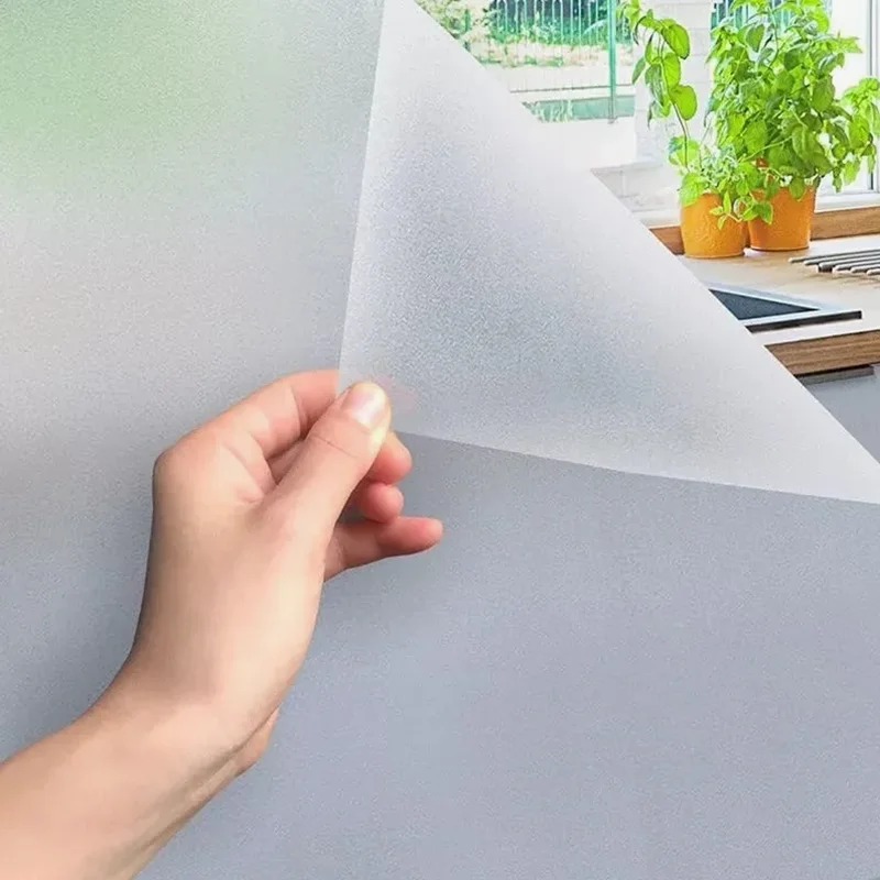 Einfarbiger, wasserdichter und schmutzabweisender Glasaufkleber, elektrostatisch haftende Sichtschutzfolie, mattierter PVC-Fensteraufkleber