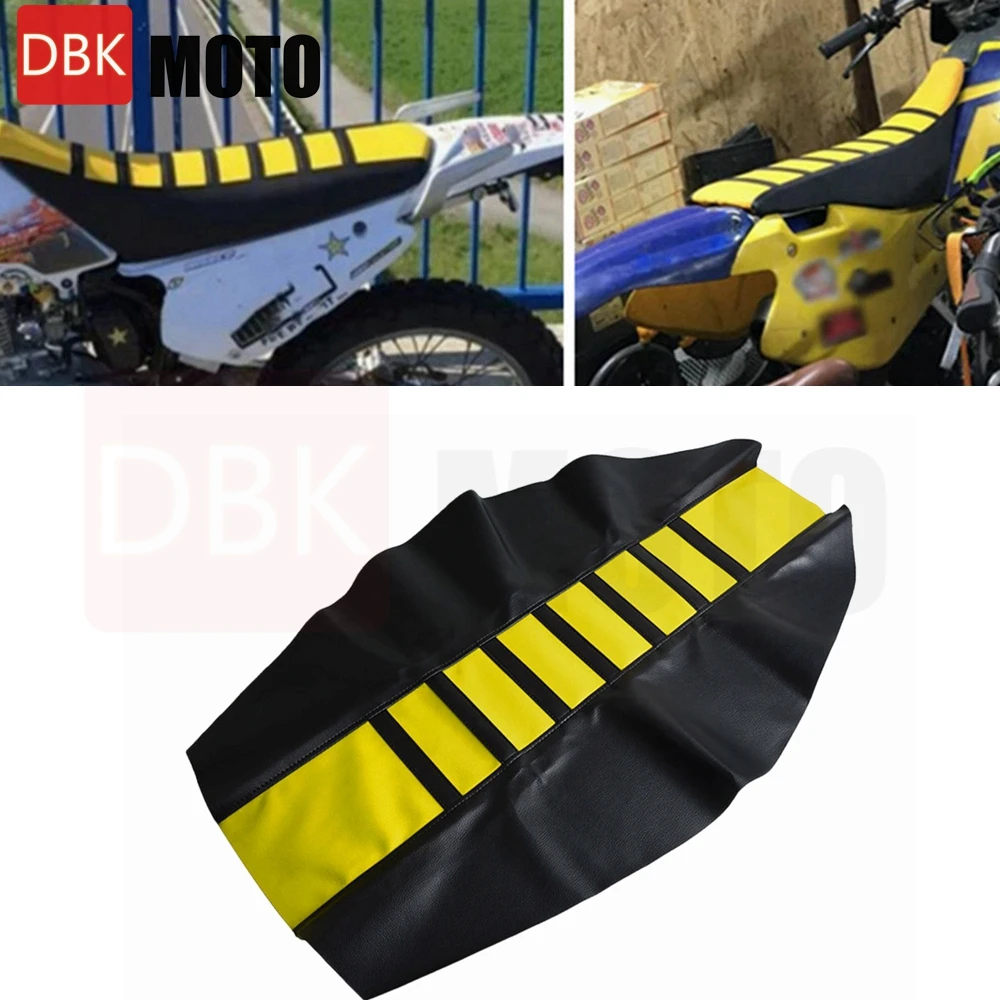 Ribbed Rubber Artificial Leather Gripper Soft Seat Cover For HONDA YAMAHA SUZUKI Suzuki RMZ250 RM85 DRZ 400 RM125/250 Dirt Bike