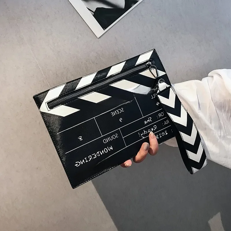 Funny Movie Prop Design kobiety Shouler torby Design Letters Clutch Bag urocza skóra Pu torba Crossbody kurierska Lady małe torebki — zdjęcie 2
